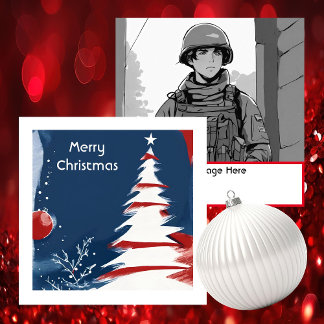 Carte D'accompagnement Armée patriotique USA