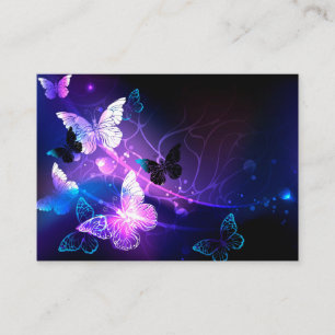 Carte D'accompagnement Arrière - plan aux papillons de nuit