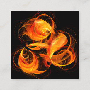 Carte D'accompagnement Art Abstrait Fireball