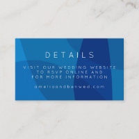 Art Abstrait moderne en Bleu Site Mariage unique