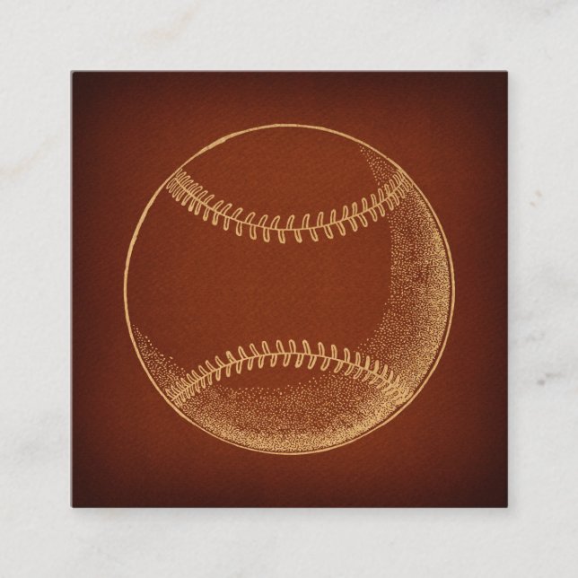 Carte D'accompagnement Art sportif de baseball vintage (Devant)