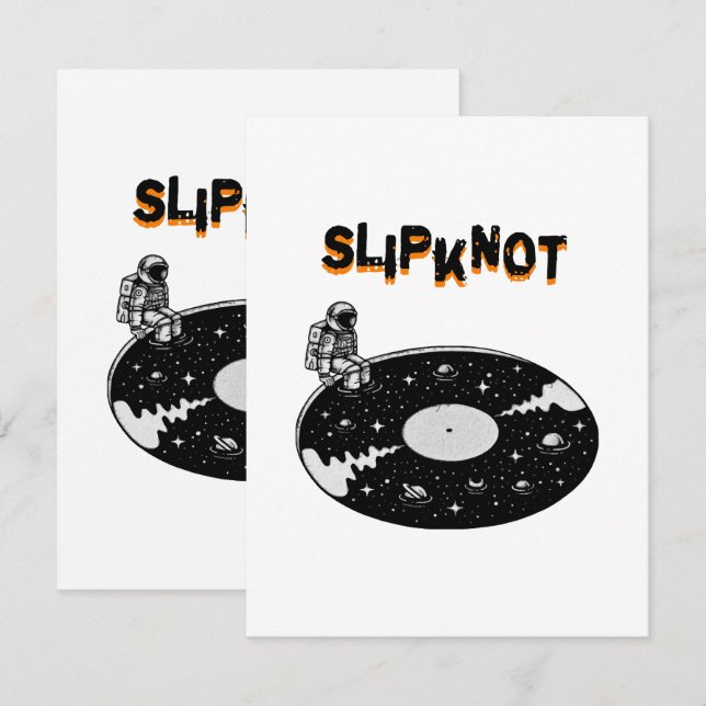 Carte D'accompagnement art visuel de Slipknot (Devant / Derrière)