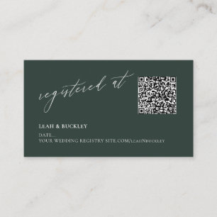 Carte D'accompagnement ArtsApp QR Code do-it-yourself Color Forest Green
