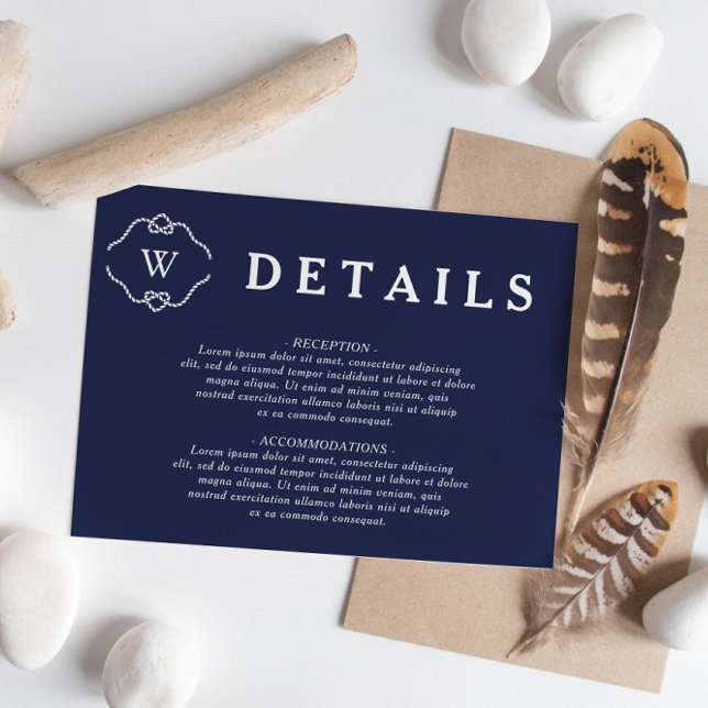 Carte D'accompagnement Attacher les détails du Mariage de noeud (Créateur téléchargé)