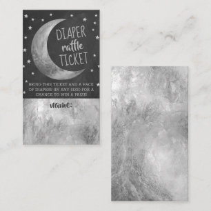 Carte D'accompagnement Au-Dessus De La Lune Billet de rabat Baby shower