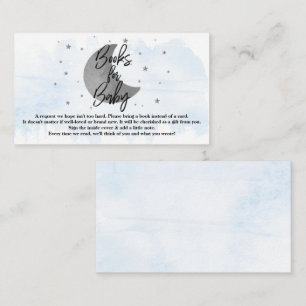 Carte D'accompagnement Au-Dessus De La Lune Boys Baby shower Livres Pou