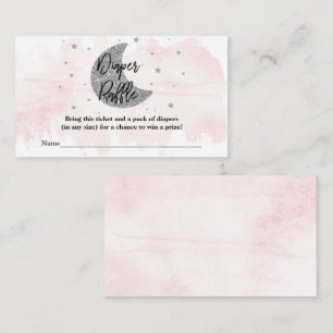 Carte D'accompagnement Au-Dessus De La Lune   Filles Baby shower Déchets 