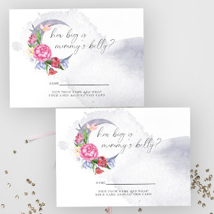 Carte D'accompagnement Au-dessus de la lune Fleurs Quelle est la taille d