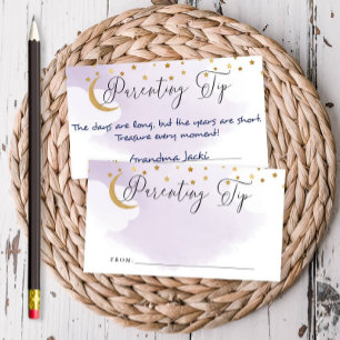 Carte D'accompagnement Au-dessus de la lune pourpre Parenting Conseils de