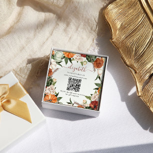 Carte D'accompagnement Automne Boho   Registre des Fêtes des mariées