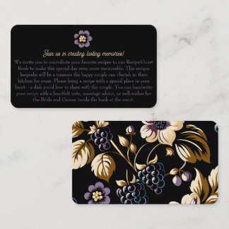 Carte D'accompagnement Automne Elegance Blackberry & Blooms Recette Deman