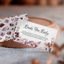 Automne Élégant Fleurs Violettes Livres Pour Bébé