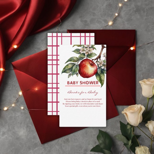 Carte D'accompagnement Automne Harvest Pomme Succursale Baby shower Flora (Créateur téléchargé)