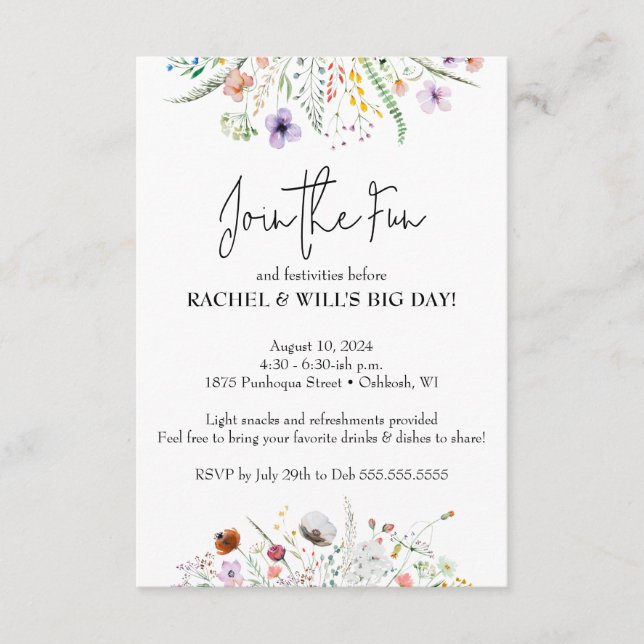 Carte D'accompagnement Avant le mariage (Devant)