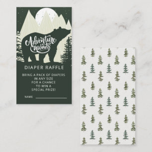 Carte D'accompagnement Aventure Attend Bear Diaper Raffle