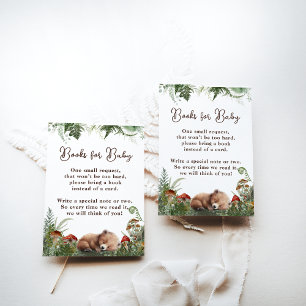 Carte D'accompagnement Aventure Bois Champignon Fern Baby Boy Douche