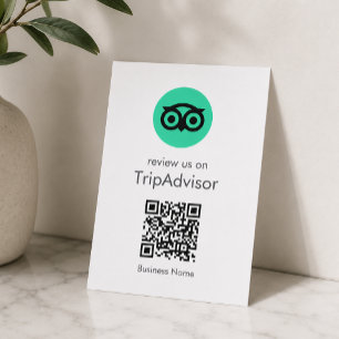 Carte D'accompagnement Avis Tripadvisor Code QR de l'avis sur l'entrepr
