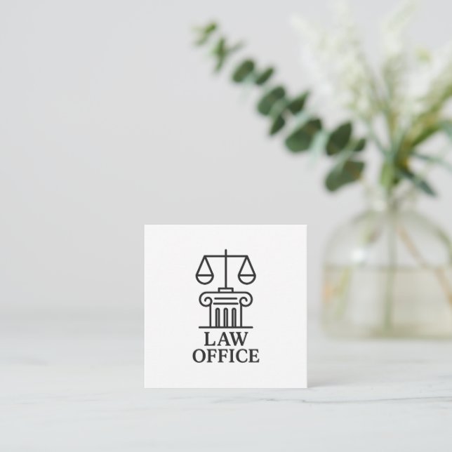 Carte D'accompagnement Avocat et conception juridique (Debout devant)