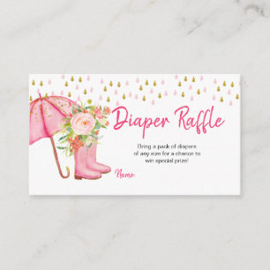 Carte D'accompagnement Avril Douches Apportent Mai Fleurs Déchets Raffle