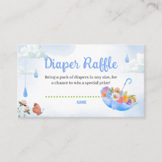 Carte D'accompagnement Avril Douches Apportent Mai Fleurs Déchets Raffle