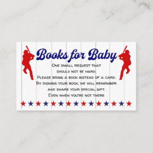 Carte D'accompagnement Baby Boy Douche, Baseball, Livres pour bébé