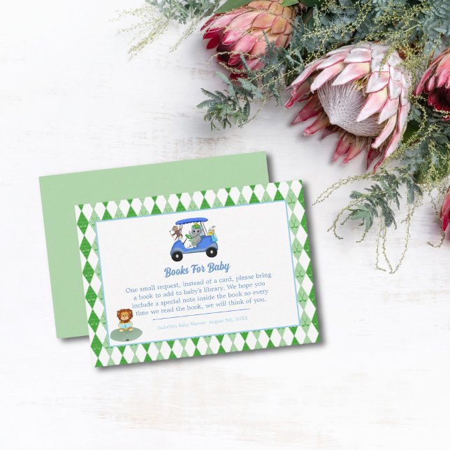 Carte D'accompagnement Baby Boy Elephant & Monkey Douche (Créateur téléchargé)