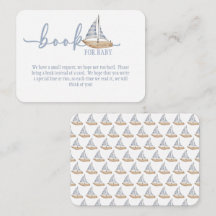 Baby Boy Sail Douche Livre pour Baby Card