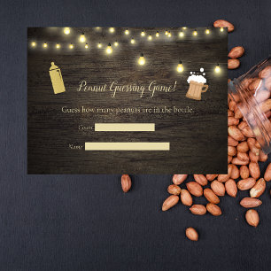 Carte D'accompagnement Baby Brewing Gold Baby shower de jeu