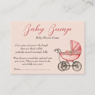 Carte D'accompagnement Baby Bump Jeu Baby Carriage Guess Moms Taille du v