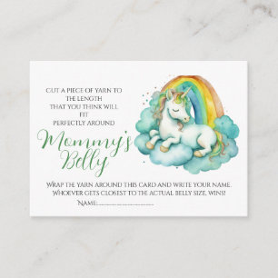 Carte D'accompagnement Baby Bump Jeu Devinez Maman's Belly Size Unisex