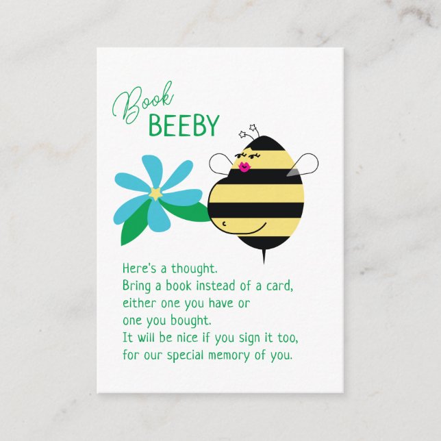 Carte D'accompagnement Baby Bump Maman Bee Book Beeby (Devant)