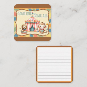 Carte D'accompagnement Baby Circus