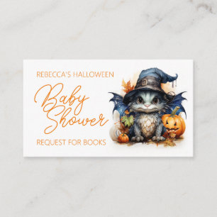 Carte D'accompagnement Baby Dragon Halloween Baby shower de demande de ré