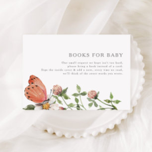 Carte D'accompagnement Baby in Bloom Fleur sauvage Baby shower Demande de