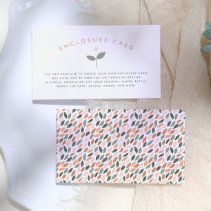 Carte d'accompagnement Baby In Bloom Heart Plant B