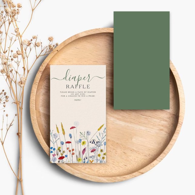 Carte D'accompagnement Baby in Bloom Wildflower Meadow Baby Shower (Créateur téléchargé)