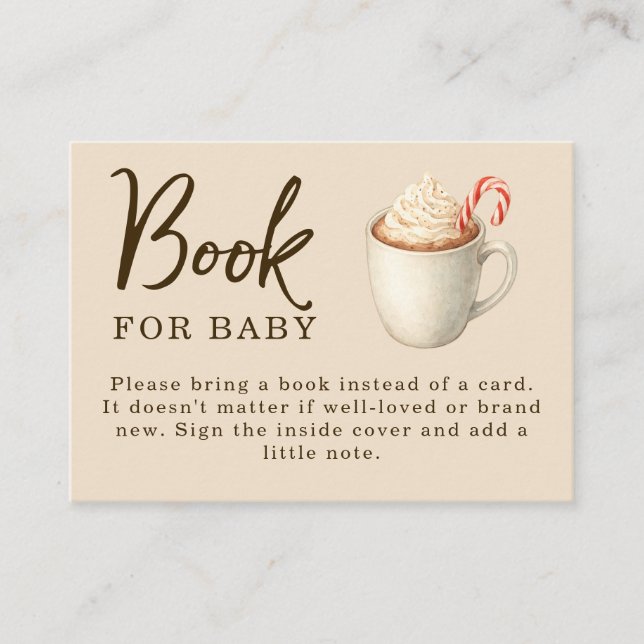 Carte D'accompagnement Baby, It's Cocoa Outside Baby Shower  (Devant)