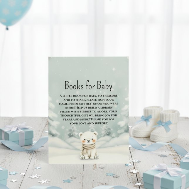 Carte D'accompagnement Baby It's Cold Outside Polar Bear Books for Baby (Créateur téléchargé)