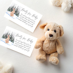 Carte D'accompagnement Baby It's Cold Outside Winter bunny demande de rés