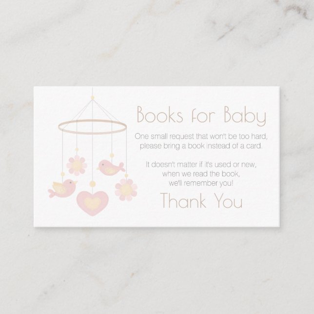Carte D'accompagnement Baby Mobile Books for Baby (Devant)