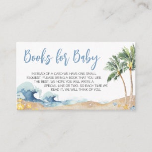 Carte D'accompagnement Baby on Board Beach Baby showers Livres pour bébé