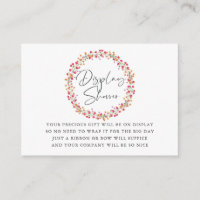 Baby shower à fleurs sauvages Aquarelle douche