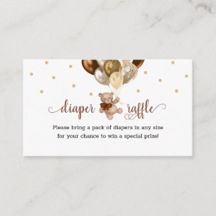 Carte D'accompagnement Baby shower à gaufre de la couche d'ours en peluch