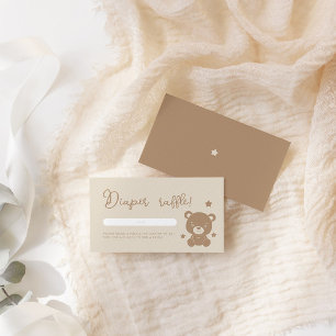 Carte D'accompagnement Baby shower à gaufre minimaliste de la couche d'ou