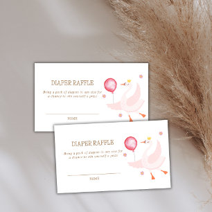 Carte D'accompagnement Baby shower à rouleaux de nacelle Princess Swan