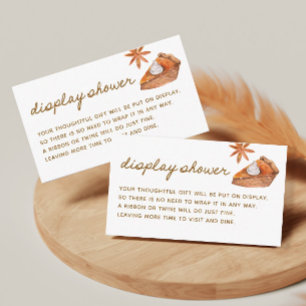 Carte D'accompagnement Baby shower à tarte Cutie avec douche