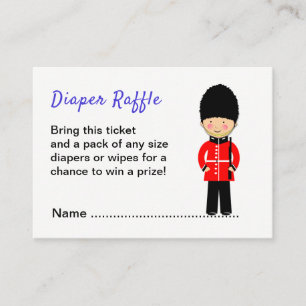 Carte D'accompagnement Baby shower à thème Londres Union Jack