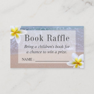 Carte D'accompagnement Baby shower À Thème Plage Réserver Billets Raffle
