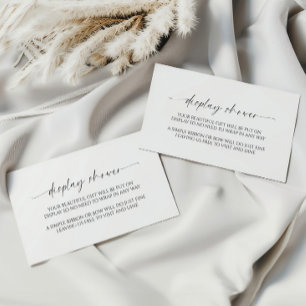 Carte D'accompagnement Baby-Shower Affichage Minimaliste Moderne