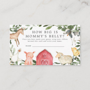 Carte D'accompagnement Baby shower agricole Quelle est la taille de la ca